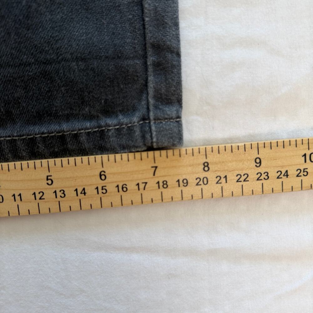 Levi's 514 Jeans Mens 28 x 30 Washed Black Droit Slim Straight Denim Dark Wash - Picture 8 of 11